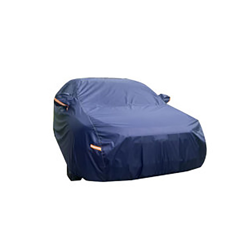 Tummansininen paksunnettu oxford-kangas aurinkosuoja ja sateenkestävä koko auton kansi