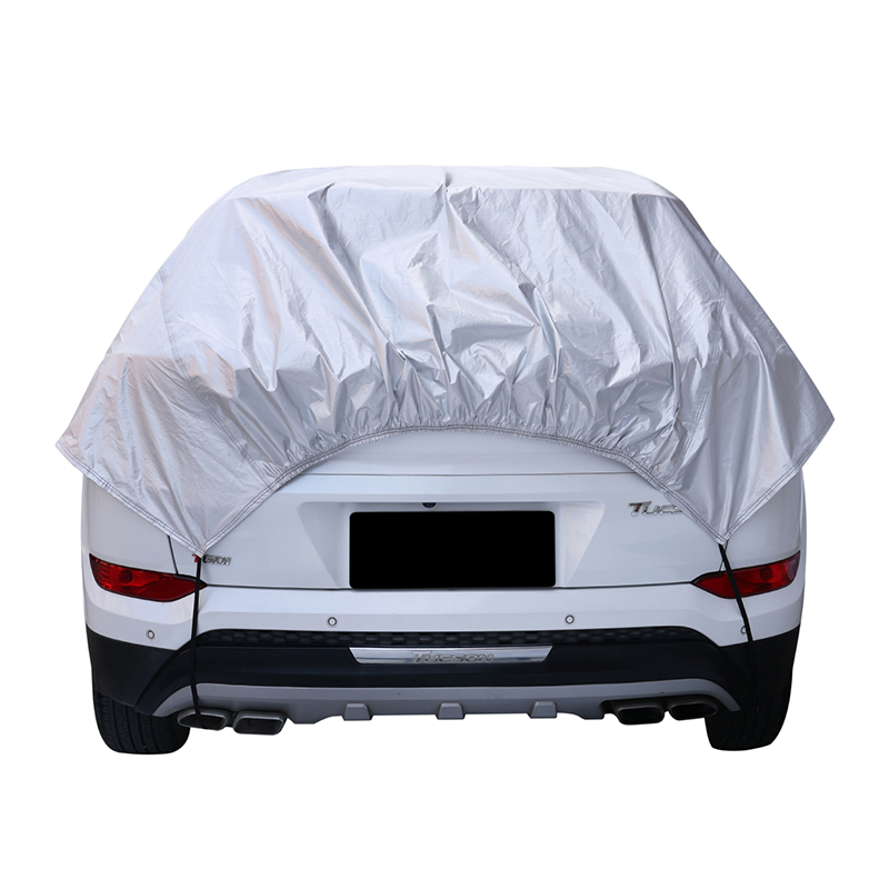 Polyesteritaftista puolikas auton päällinen suojaa tuulilasia ja kattoa